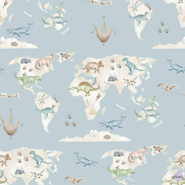 "Dino World Map" Bio Stoff