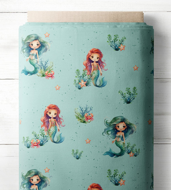Baumwollstoff "Little Mermaids"